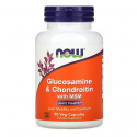 NOW FOODS Glukosamín a chondroitín s MSM (Zdravie kĺbov) 90 vegetariánskych kapsúl