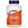 NOW FOODS Glukosamín a chondroitín so stopovými minerálmi (zdravie kĺbov) 120 vegetariánskych kapsúl