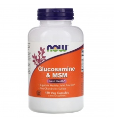 NOW FOODS Glukosamín & MSM (Zdravie kĺbov) 180 vegetariánskych kapsúl