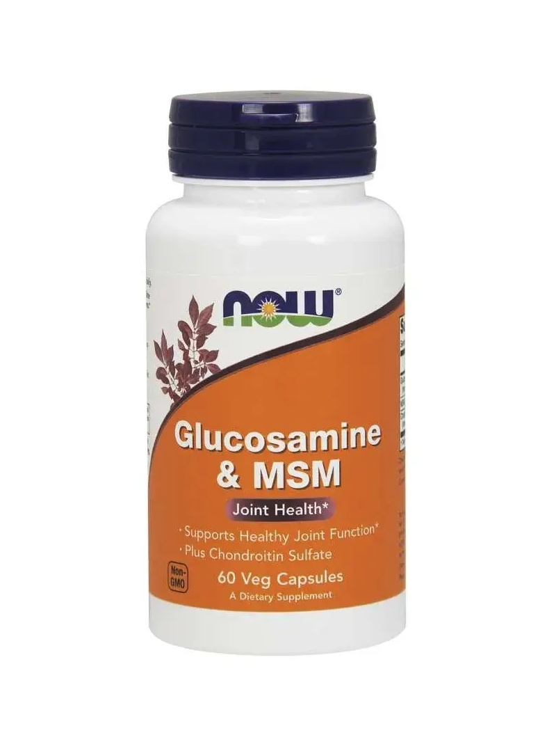 NOW FOODS Glukosamín & MSM (Zdravie kĺbov) 60 vegetariánskych kapsúl