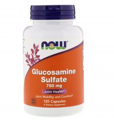 NOW FOODS Glukosamín sulfát 750 mg (glukózamín sulfát, zdravie kĺbov) 120 vegetariánskych kapsúl