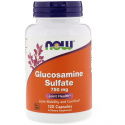 NOW FOODS Glukosamín sulfát 750 mg (glukózamín sulfát, zdravie kĺbov) 120 vegetariánskych kapsúl
