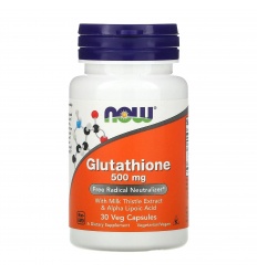 NOW FOODS Glutatión 500 mg (glutatión s extraktom z ostropestreca mariánskeho a kyselinou alfa-lipoovou) 30 vegetariánskych kaps