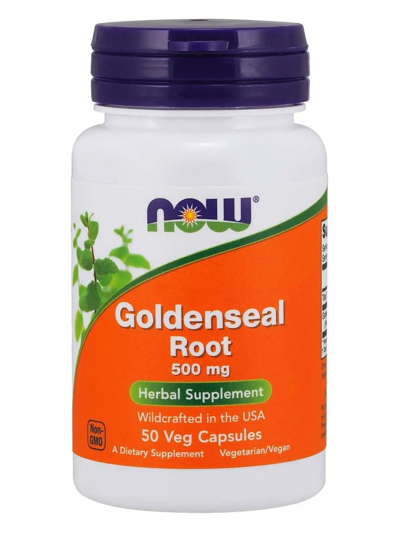 NOW FOODS Goldenseal Root 500 mg Goldenseal 50 vegetariánskych kapsúl