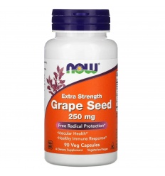 NOW FOODS Extra sila hroznových jadierok 250 mg (extrakt z hroznových jadierok) 90 vegetariánskych kapsúl