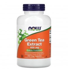 NOW FOODS Extrakt zo zeleného čaju 400 mg (extrakt zo zeleného čaju) 250 vegetariánskych kapsúl
