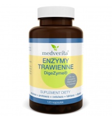 MEDVERITA DigeZyme® tráviace enzýmy 140 mg 120 kapsúl
