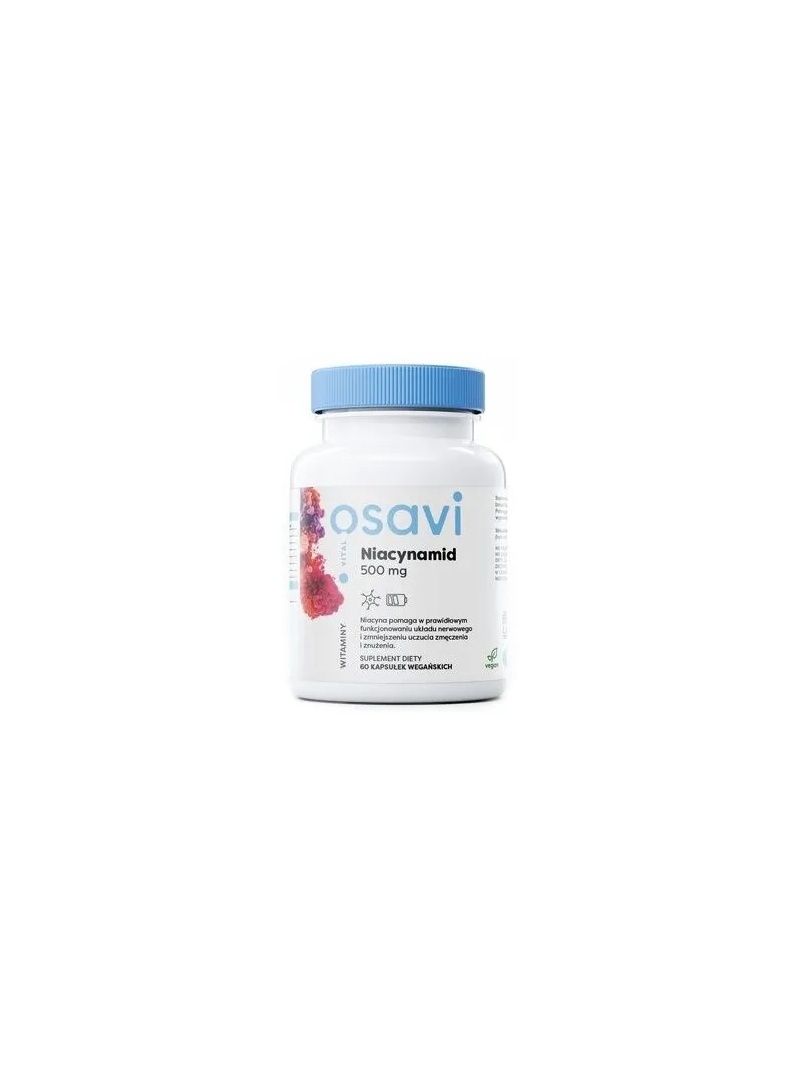 OSAVI Niacínamid 500 mg 60 vegánskych kapsúl