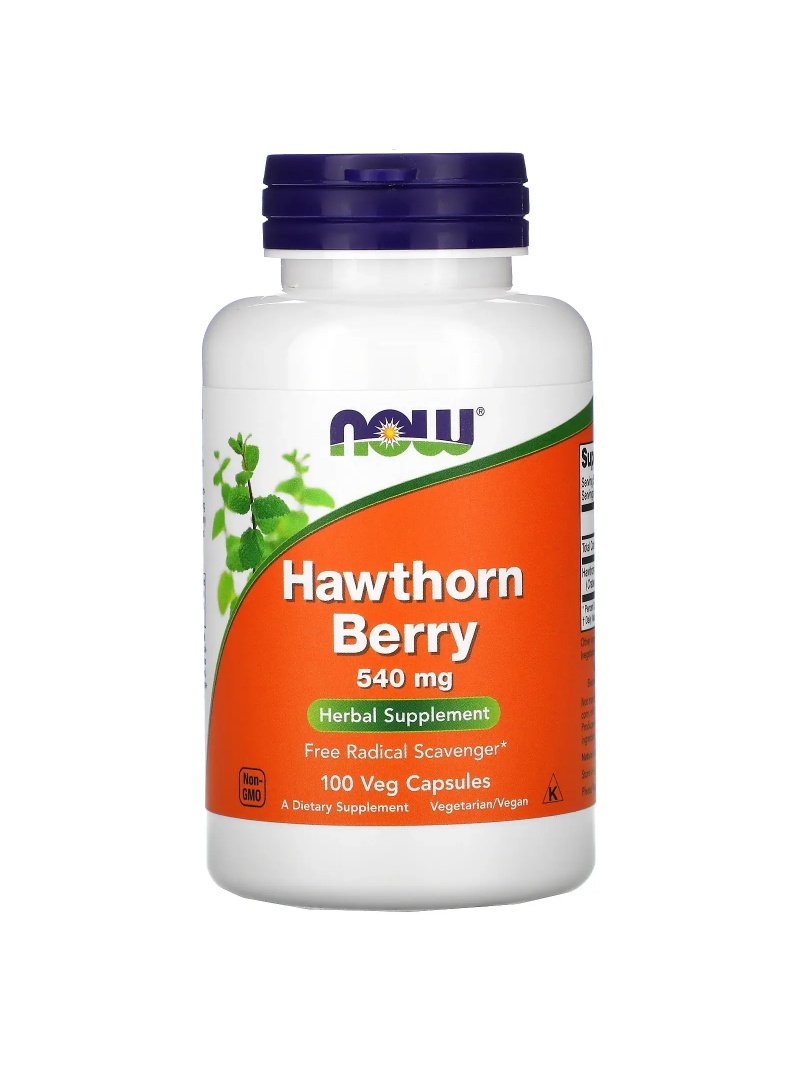 NOW FOODS Hawthorn Berry 540 mg (Hloh) 100 vegetariánskych kapsúl