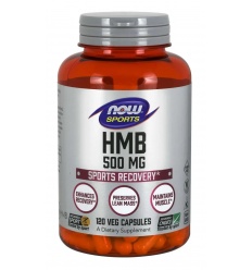 NOW SPORTS HMB 500 mg (zotavenie po cvičení) 120 vegetariánskych kapsúl
