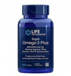 LIFE EXTENSION Super Omega-3 Plus 120 mäkkých gélov