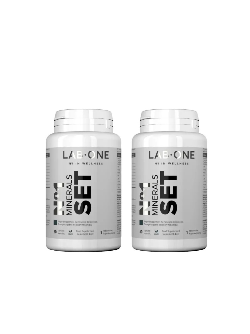 LAB ONE N°1 SADA minerálov 2 x 60 vegánskych kapsúl