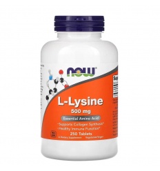 NOW FOODS L-Lyzín 500 mg 250 vegánskych tabliet