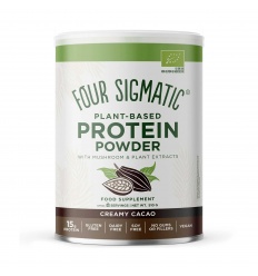 FOUR SIGMATIC Rastlinný proteín (vegánsky proteín s adaptogénmi) 510 g krémového kakaa