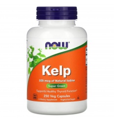 NOW FOODS Kelp 325 mcg (jód, zdravie štítnej žľazy) 250 vegetariánskych kapsúl