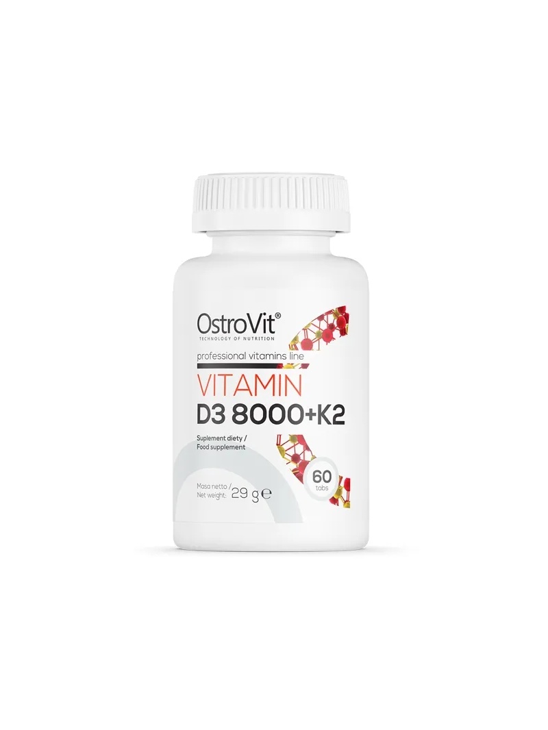 OSTROVIT Vitamín D3 8000 IU + K2 60 tabliet