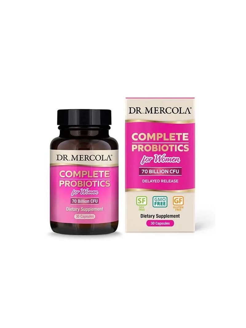 DR. MERCOLA Kompletné probiotiká pre ženy (probiotický komplex s oneskoreným uvoľňovaním pre ženy) 30 kapsúl