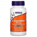 NOW FOODS L-Carnitine 250 mg (L-Carnitine) 60 vegetariánskych kapsúl