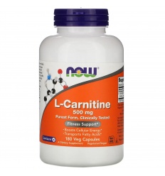 NOW FOODS L-Carnitine 500 mg (L-Carnitine) 180 vegetariánskych kapsúl