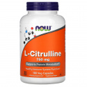 NOW FOODS L-Citrulín 750 mg (L-Citrulín) 180 vegetariánskych kapsúl