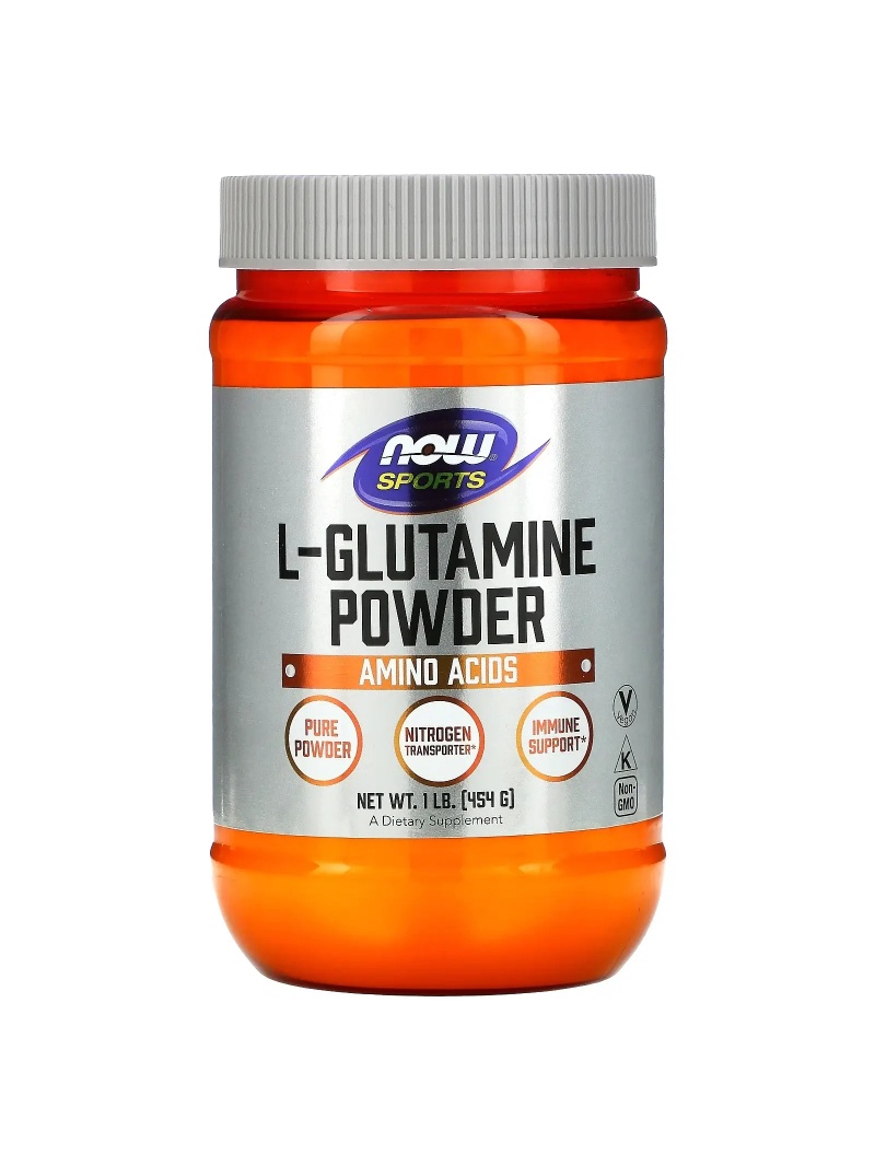 NOW SPORTS L-Glutamín v prášku 454 g