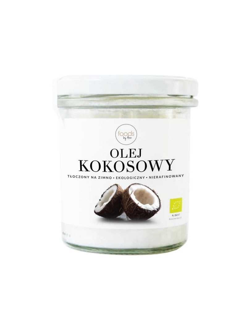 POTRAVINY ANN Anny Lewandowskej za studena lisovaný kokosový olej, nerafinovaný, ekologický 260 ml