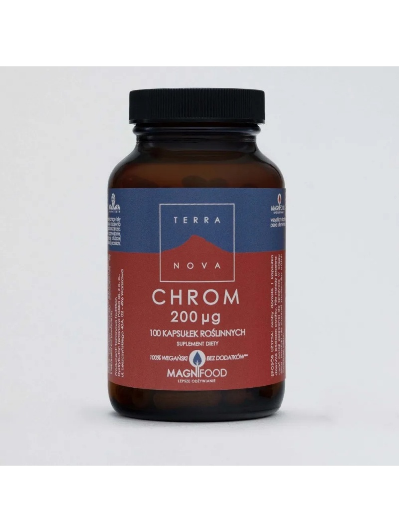 TERRANOVA Chróm 200 mcg 100 rastlinných kapsúl