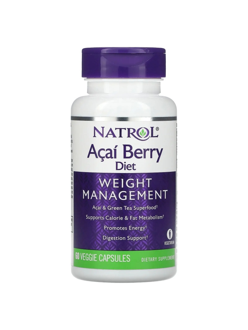 NATROL Acai Berry Diet (kontrola hmotnosti, metabolizmus) 60 vegetariánskych kapsúl