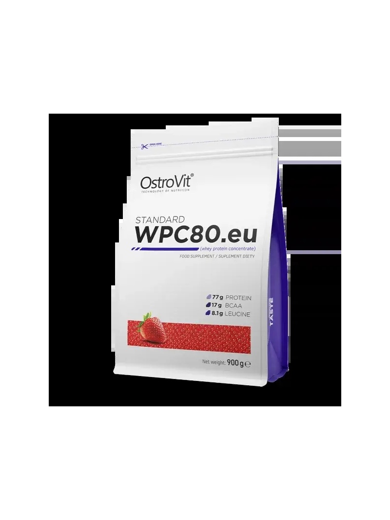 OSTROVIT WPC80.eu (srvatkový proteínový koncentrát) 900g čučoriedka