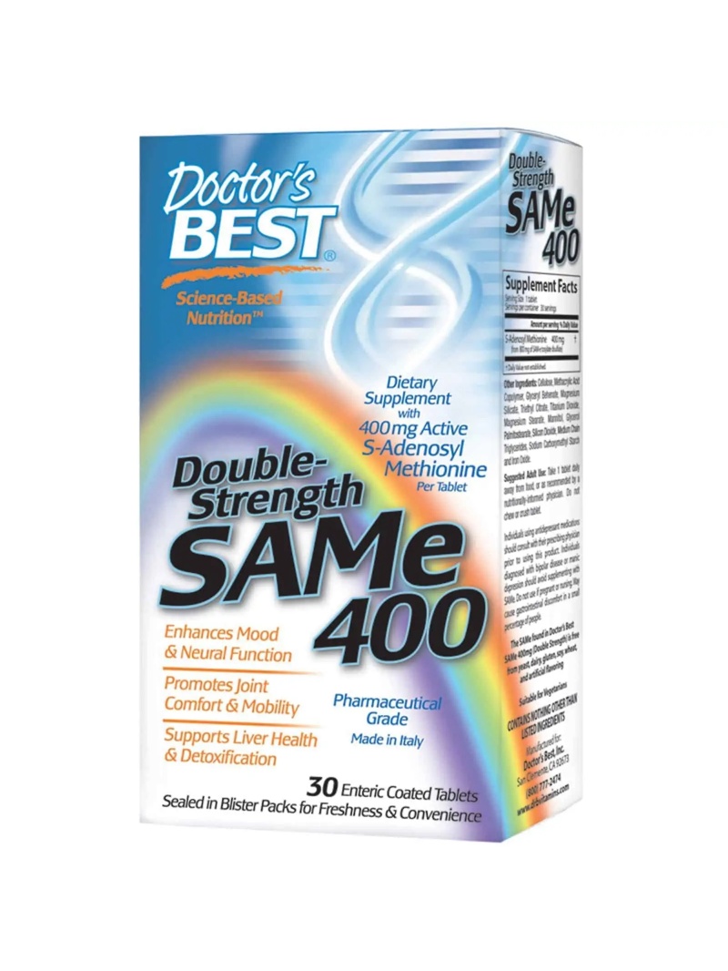 Najlepší lekár SAM-e 400, dvojitá sila – 30 vegetariánskych tabliet