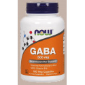 NOW FOODS GABA 500 mg s vitamínom B6 – 100 vegánskych kapsúl