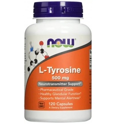 NOW FOODS L-tyrozín 500 mg - 120 kapsúl