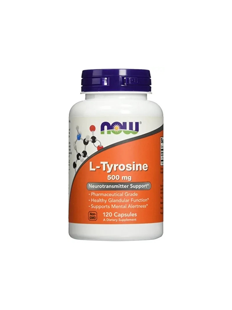 NOW FOODS L-tyrozín 500 mg - 120 kapsúl