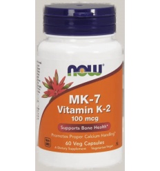 NOW FOODS MK7 Vitamín K2 100 mcg – 60 vegánskych kapsúl