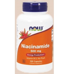 NOW FOODS Niacínamid 500 mg - 100 kapsúl