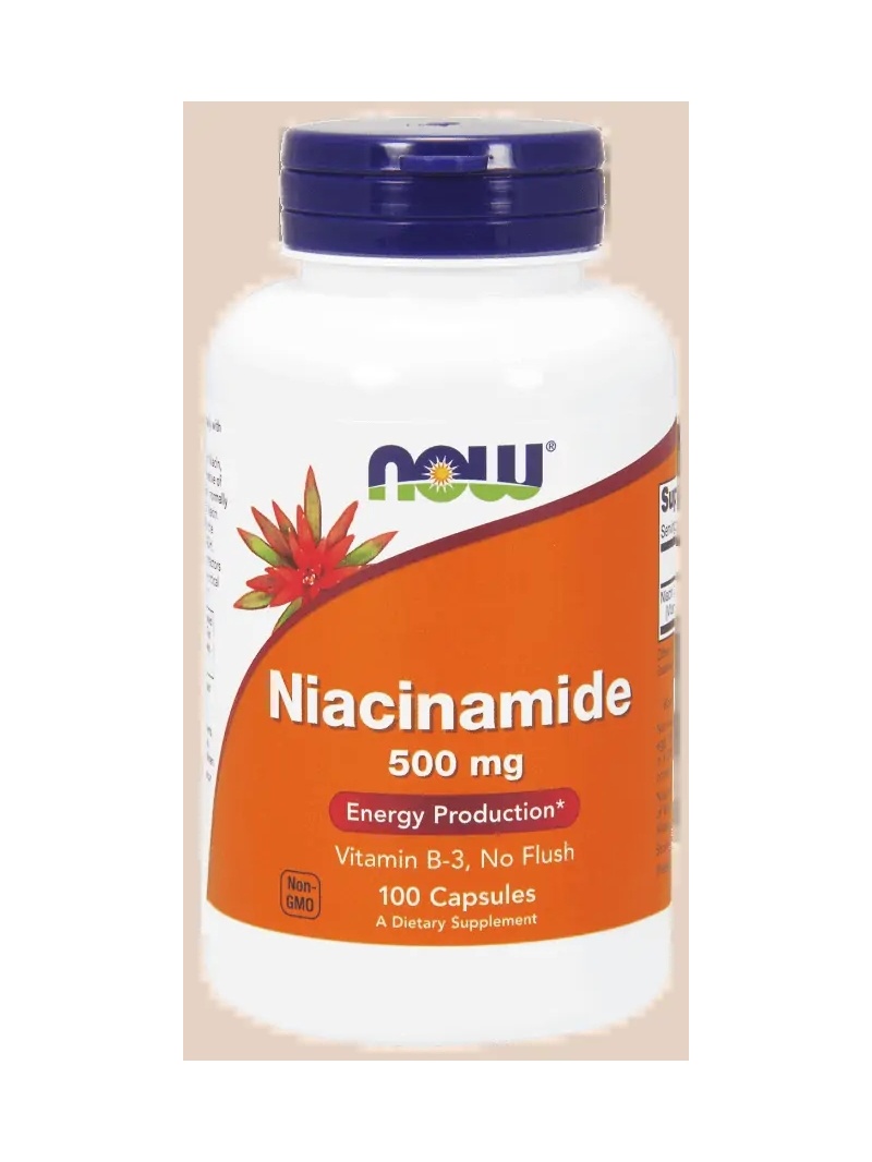 NOW FOODS Niacínamid 500 mg - 100 kapsúl