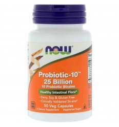NOW FOODS Probiotické – 10 25 miliárd (probiotických) 50 vegánskych kapsúl