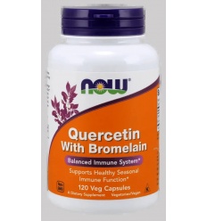 NOW FOODS Quercetin with Bromelain - 120 Vegan Capsules