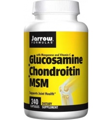 JARROW FORMULAS Glukozamín + chondroitín + MSM (glukosamín, chondroitín) - 240 kapsúl