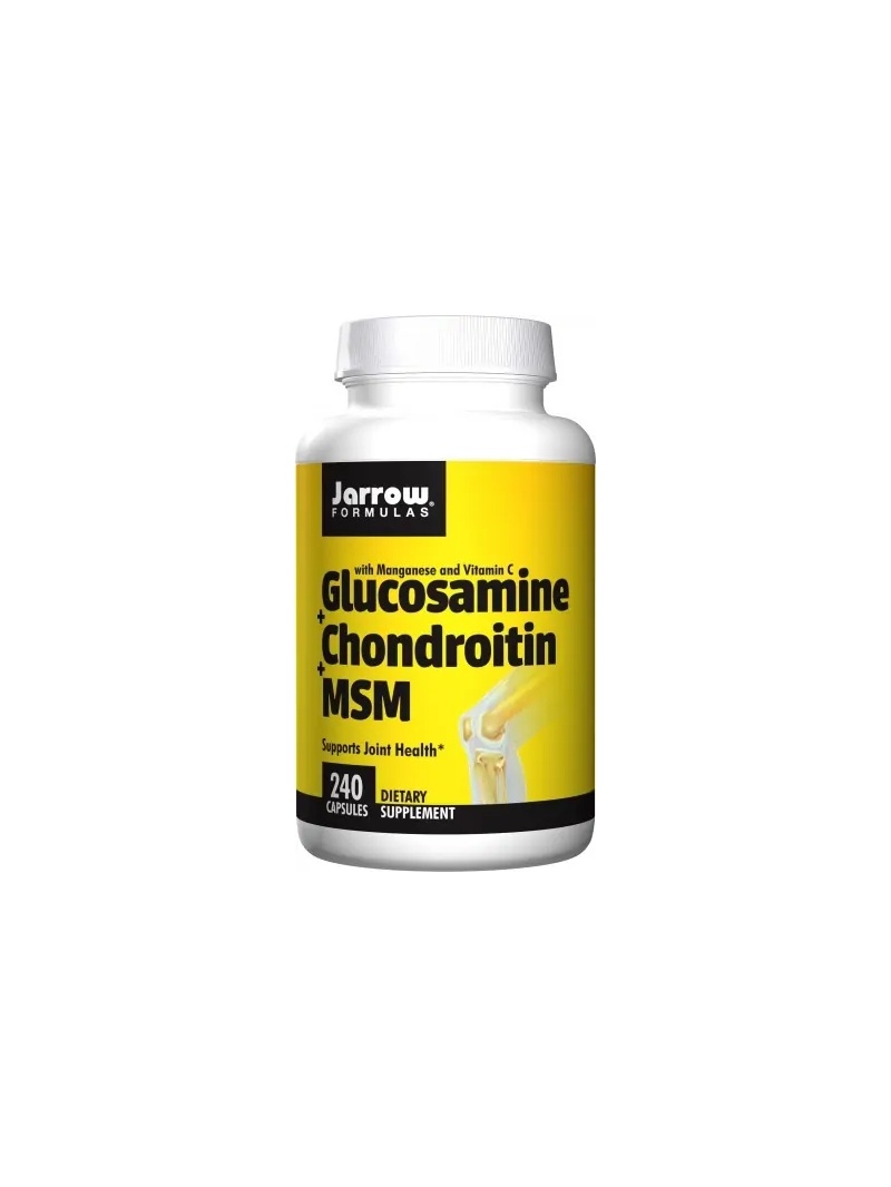 JARROW FORMULAS Glukozamín + chondroitín + MSM (glukosamín, chondroitín) - 240 kapsúl