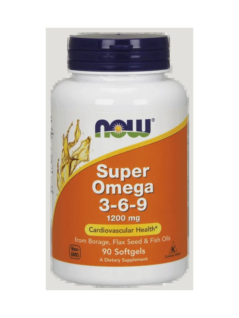 NOW FOODS Super Omega 3-6-9 1200 mg – 90 mäkkých kapsulí