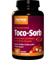 JARROW FORMULAS Toco-Sorb (podporuje kardiovaskulárne a mozgové zdravie) 60 mäkkých gélov
