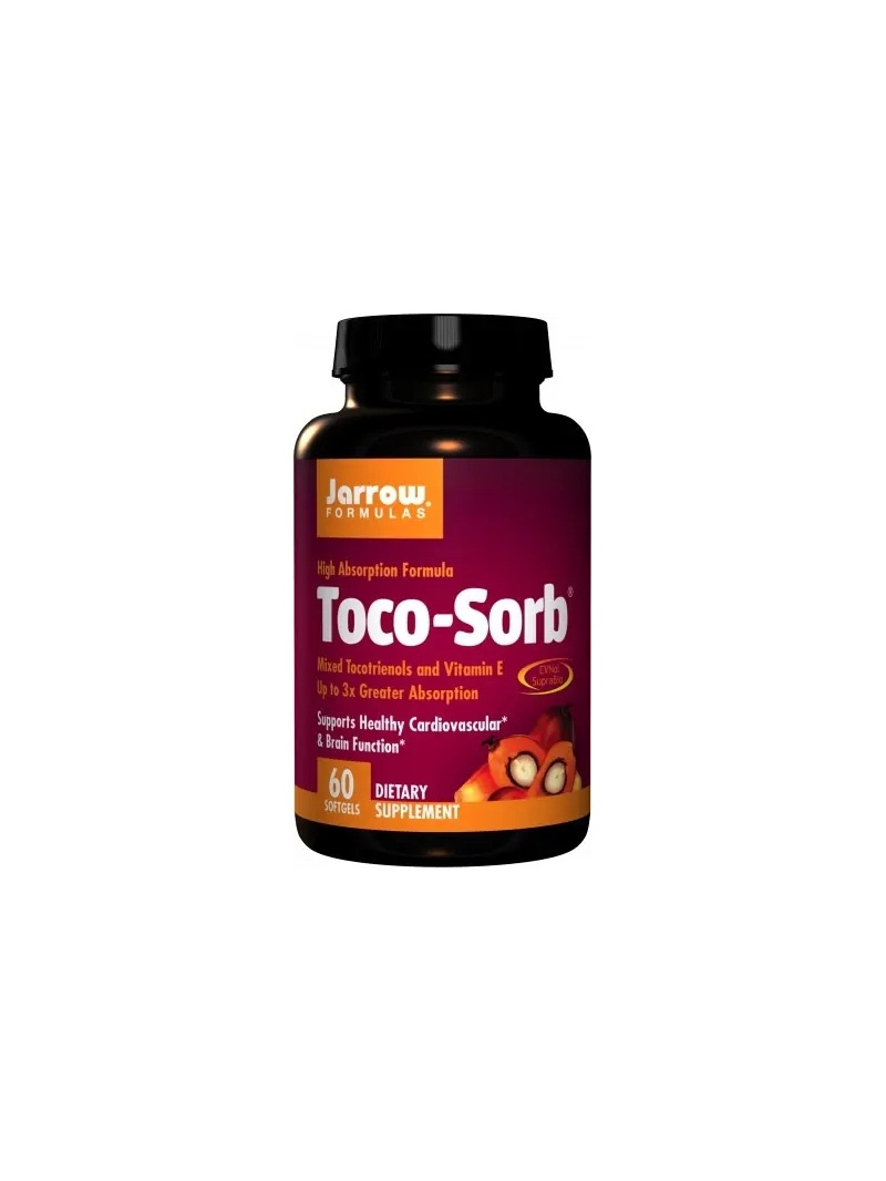 JARROW FORMULAS Toco-Sorb (podporuje kardiovaskulárne a mozgové zdravie) 60 mäkkých gélov