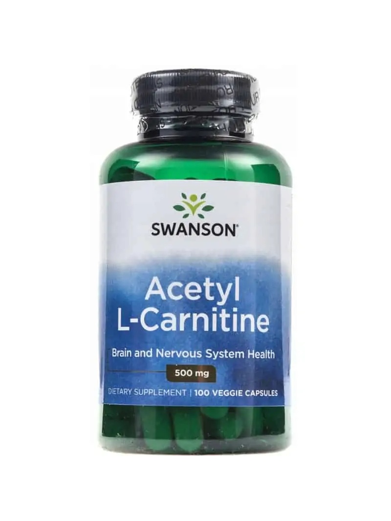 SWANSON ALC (acetyl L-karnitín) 500 mg – 100 vegánskych kapsúl