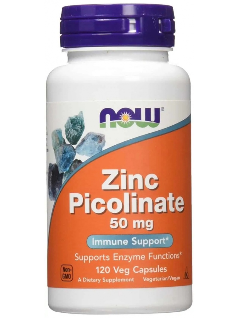 NOW FOODS Pikolinát zinočnatý 50 mg – 120 vegánskych kapsúl