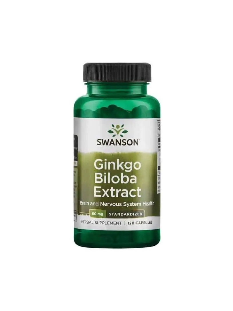 SWANSON Ginkgo Biloba Extract 60 mg - 120 kapsúl