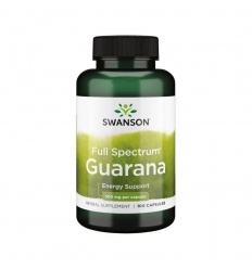 SWANSON Guarana 500 mg – 100 kapsúl