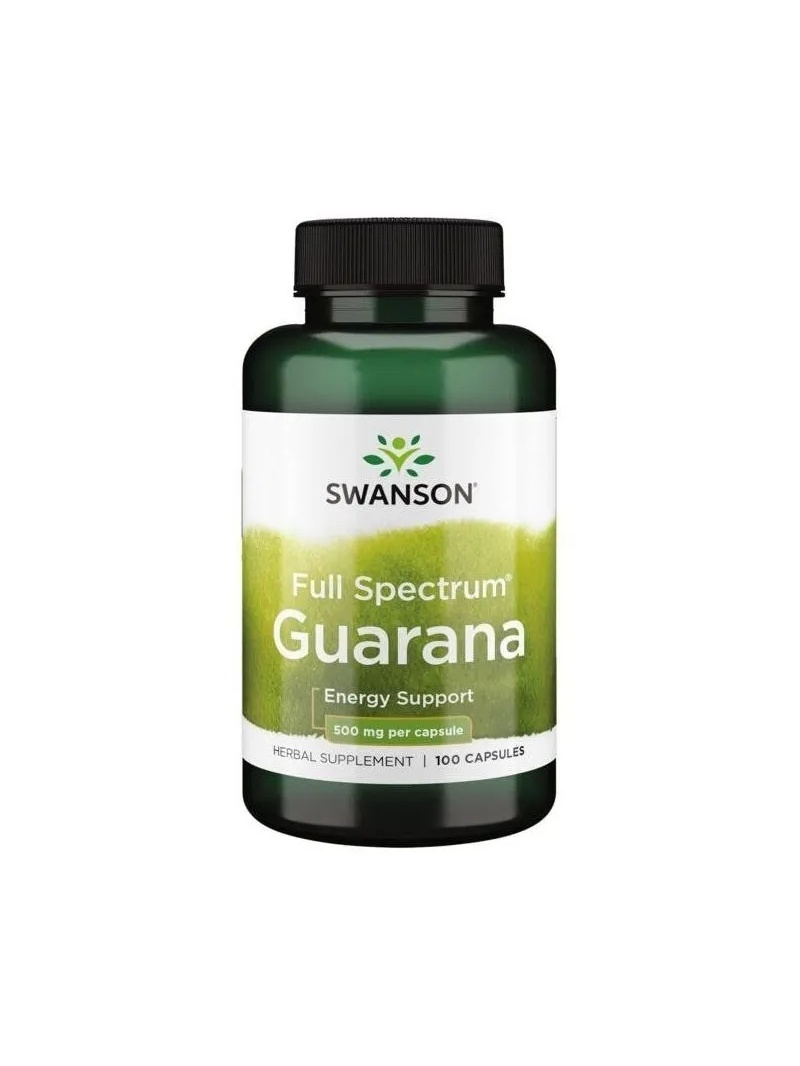 SWANSON Guarana 500 mg – 100 kapsúl