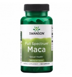SWANSON Maca 500 mg (sexuálne zdravie) – 100 kapsúl
