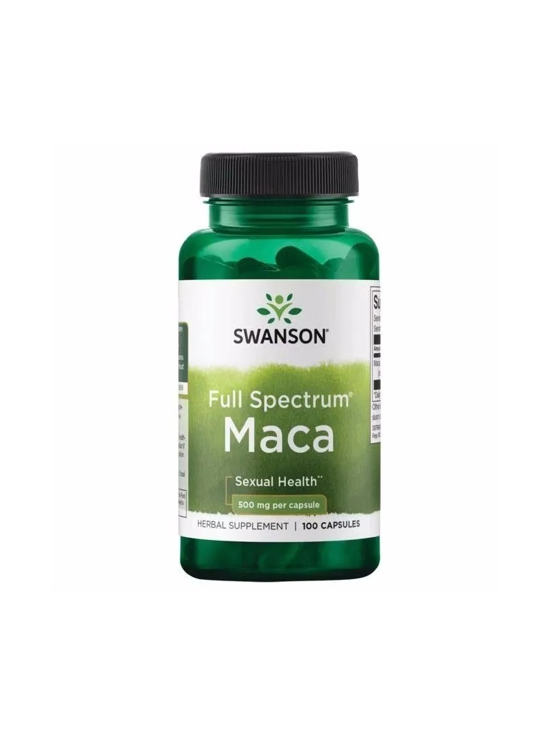 SWANSON Maca 500 mg (sexuálne zdravie) – 100 kapsúl
